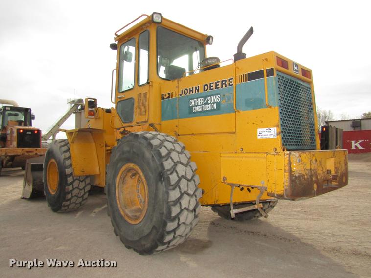 image for item DA3232 1988 John Deere 544E wheel loader
