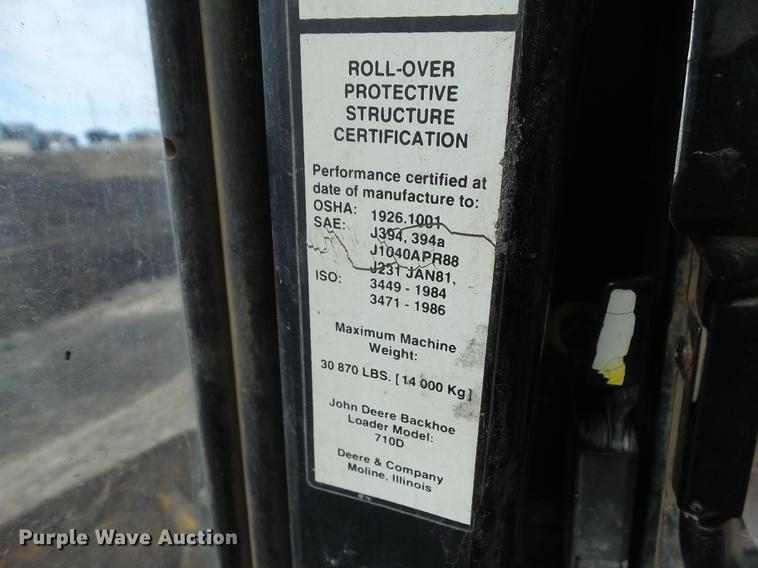image for item DA7009 1995 John Deere 710D backhoe