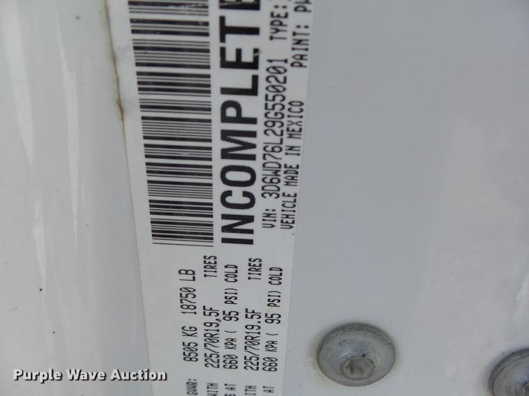 image for item DB5906 2009 Dodge Ram 5500 bucket truck