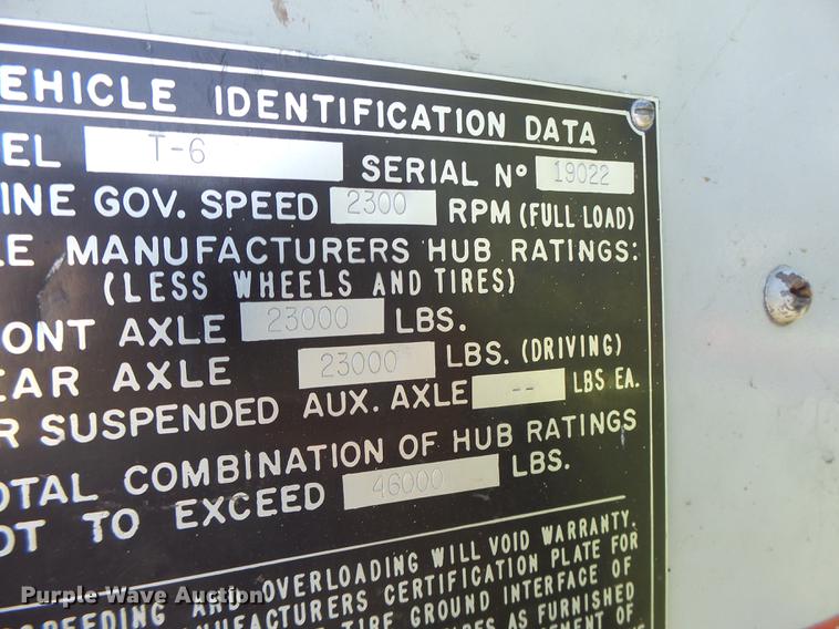 image for item DB5911 1980 Oshkosh T-6 fire truck