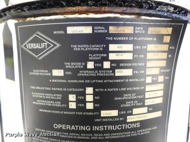 image for item DB6337 2008 Ford F550 XL Super Duty bucket truck