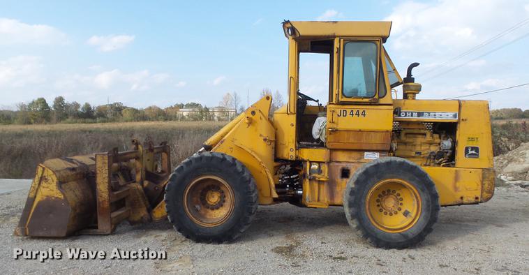 image for item DB6344 1980 John Deere 444 wheel loader