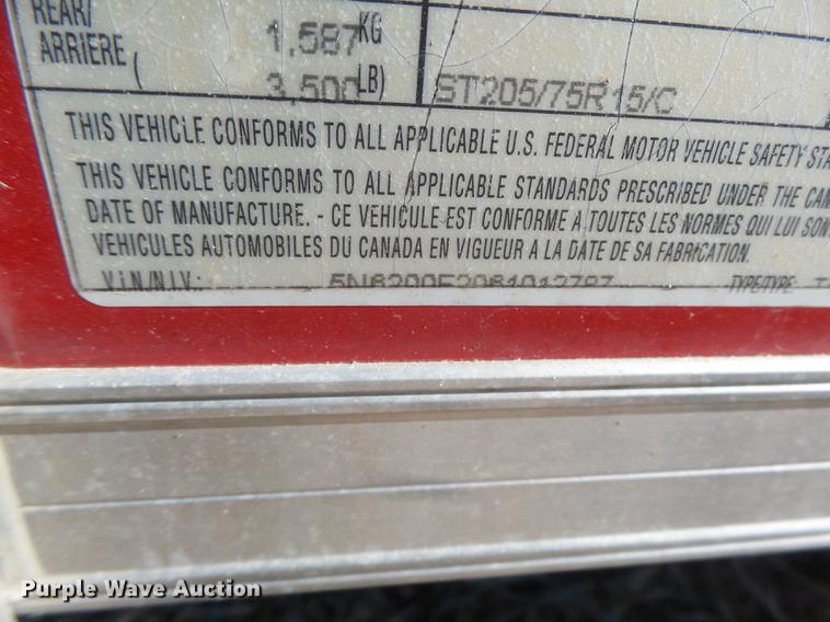 image for item DB9925 2006 American enclosed cargo trailer