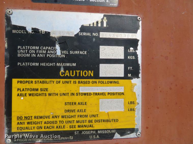 image for item DC0758 Snorkelift TB60 boom lift