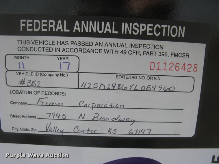 image for item DC2455 2000 Eager Beaver 50GSL RGN lowboy equipment trailer