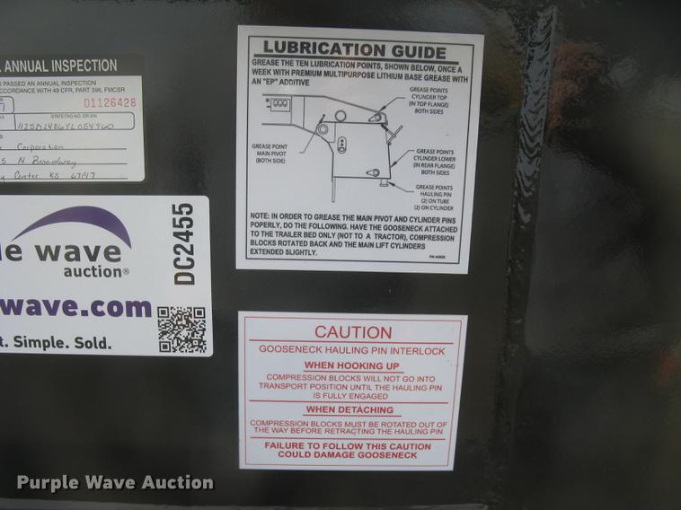 image for item DC2455 2000 Eager Beaver 50GSL RGN lowboy equipment trailer