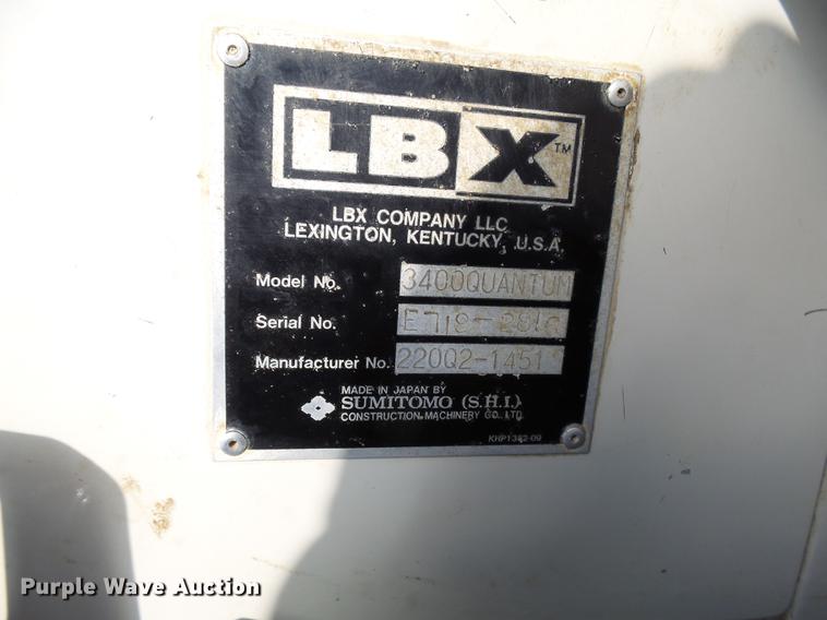 image for item DC8244 1999 Link Belt 3400 Quantum excavator