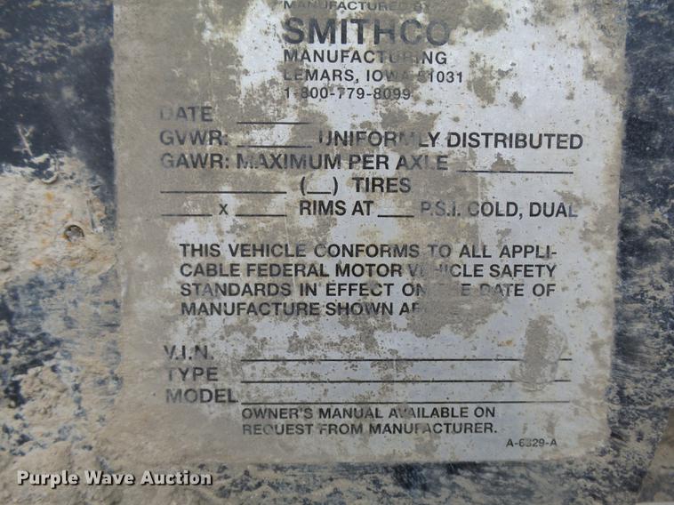 image for item DC8249 1999 Smith Co SC3000 side dump trailer