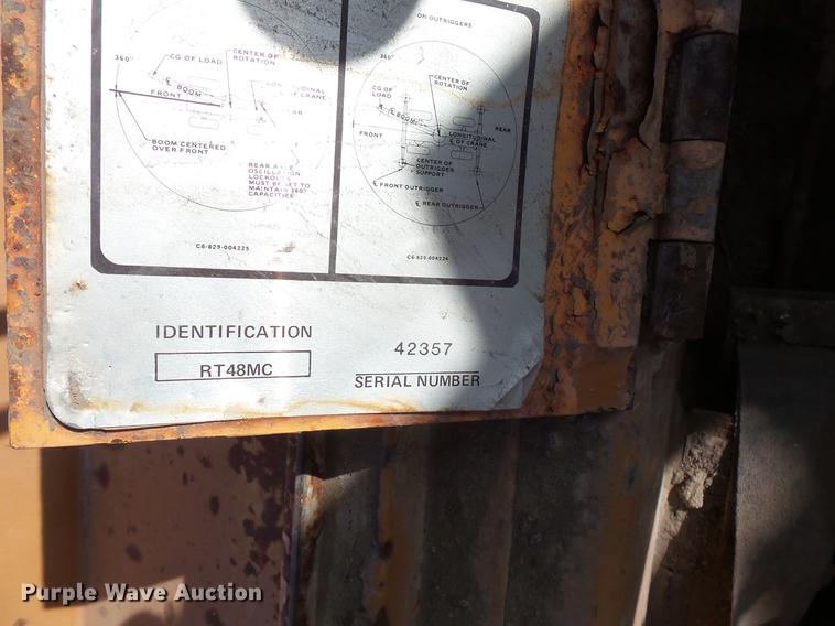 image for item DV9519 1978 Grove RT48MC crane