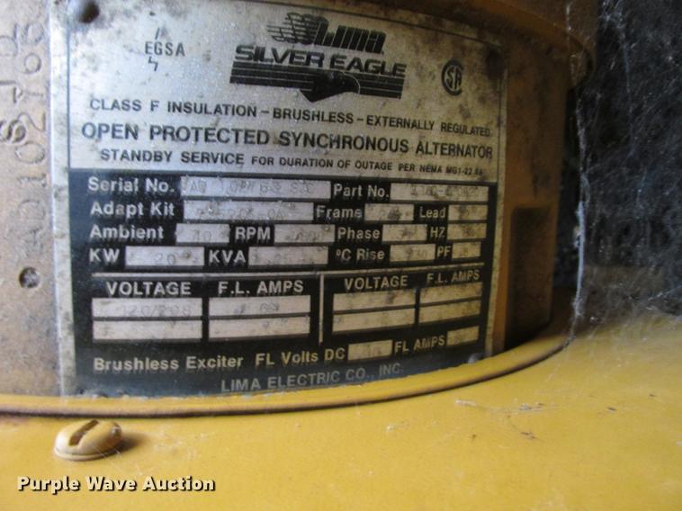 image for item DX9255 Ardco Gen Set 20 generator