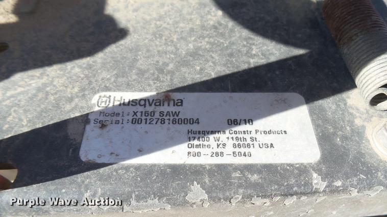 image for item DX9755 Husqvarna Soff-Cut 150 concrete saw