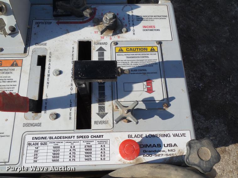 image for item DZ9055 Dimas Electromag X26 concrete saw