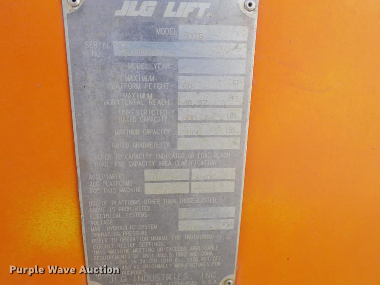 image for item EE9284 2000 JLG 601S boom lift