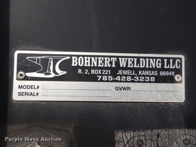 image for item J5616 2007 Bohnert equipment trailer