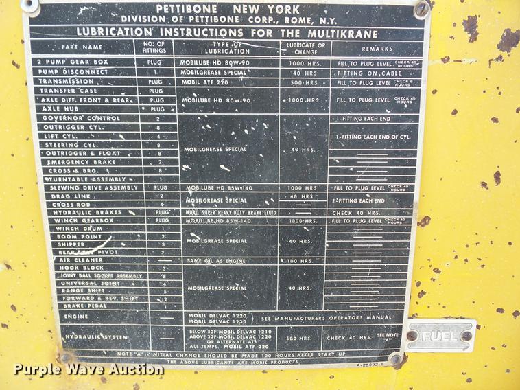 image for item K6320 Pettibone 30 crane