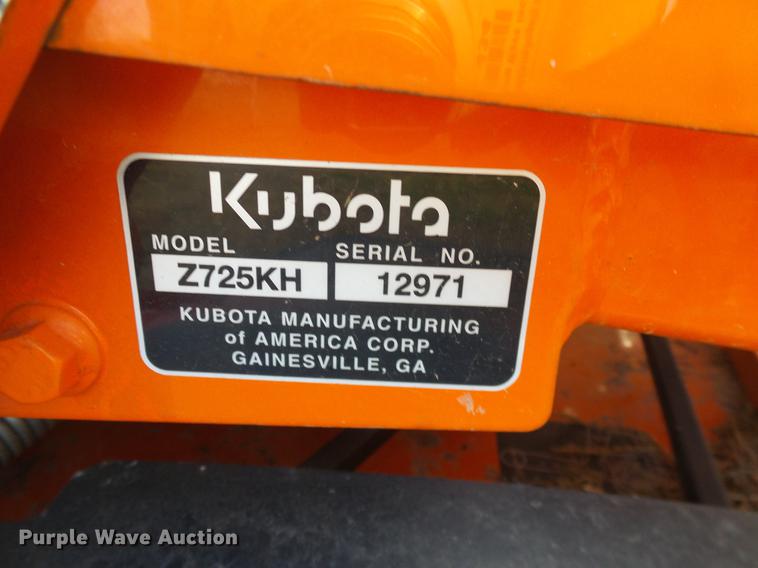 image for item AZ9334 2014 Kubota Z725KH lawn mower