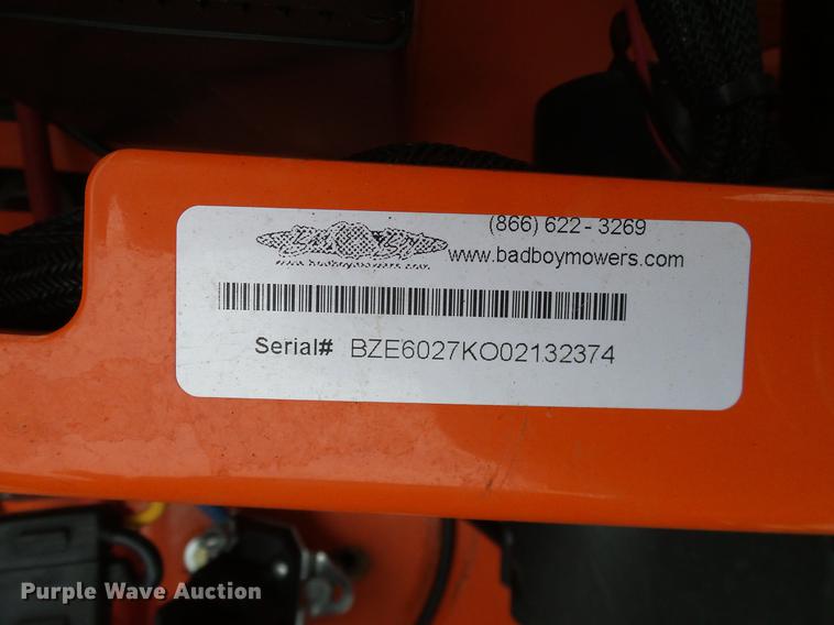 image for item AZ9343 Bad Boy Elite series lawn mower