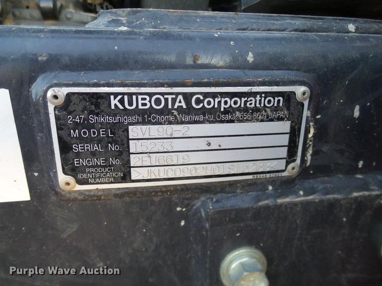 image for item DD1446 2015 Kubota SVL90-2 skid steer