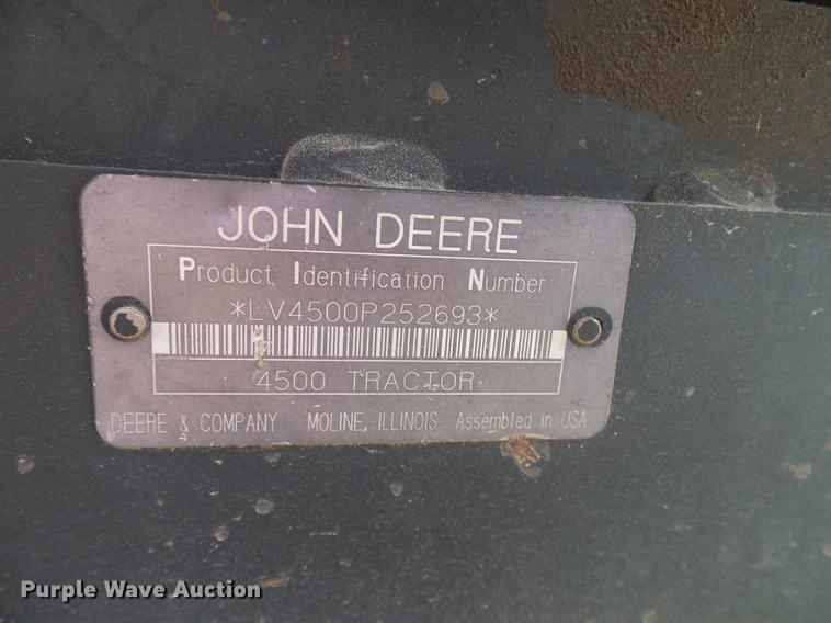 image for item DD1483 1999 John Deere 4500 MFWD tractor