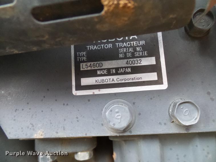 image for item DD1495 2014 Kubota L5460HSTC MFWD tractor