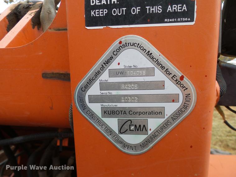 image for item DD1497 2005 Kubota R420S wheel loader