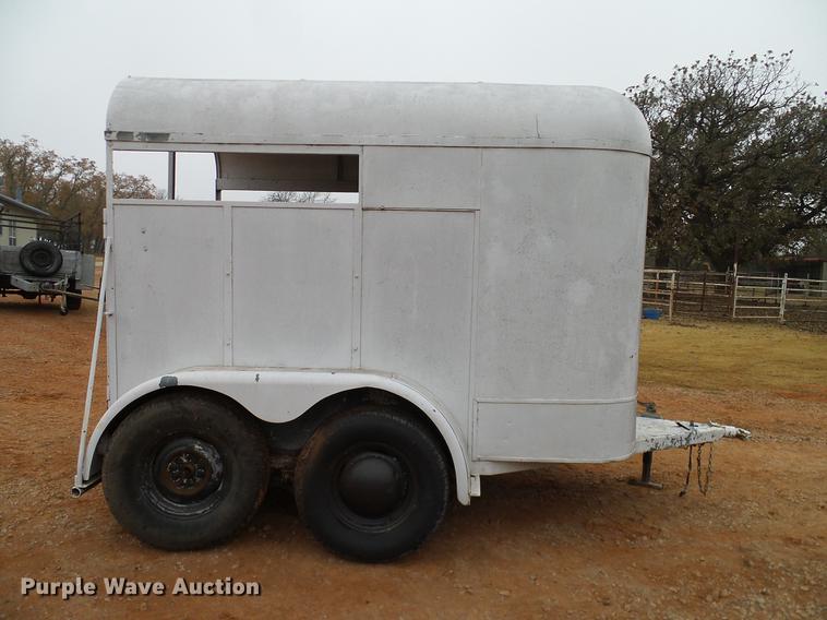 image for item AO9374 Shop built horse trailer