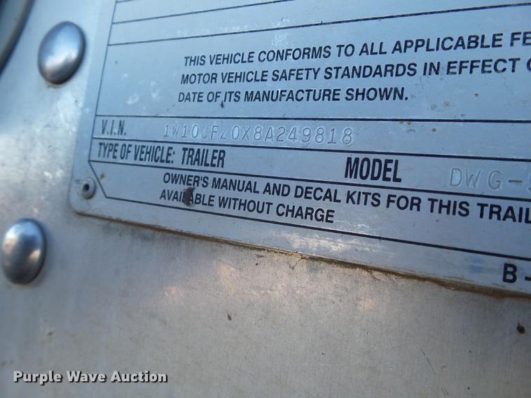 image for item BJ9925 2008 Wilson DWG-550WB live bottom trailer