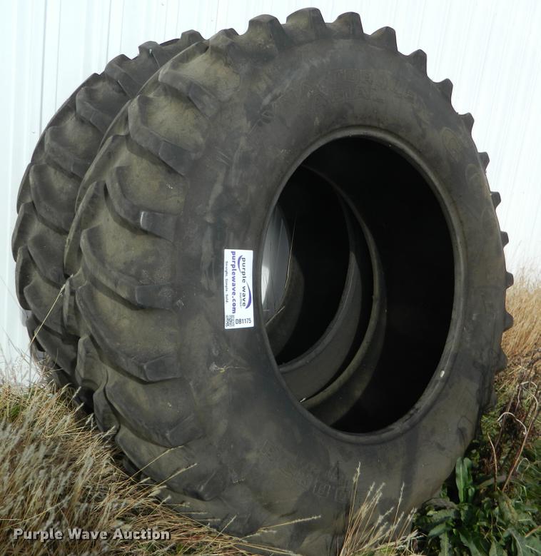 (2) 20.8R38 lug tires in Harlan, KS Item DB1175 sold Purple Wave
