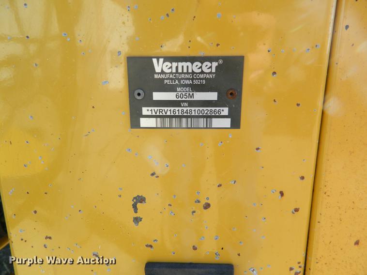 image for item DB1177 2008 Vermeer 605M round baler