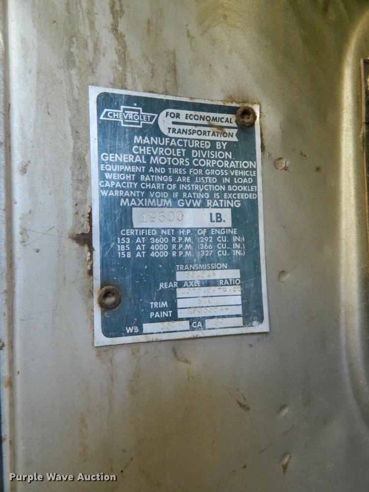 image for item DB1193 1966 Chevrolet C60 grain truck