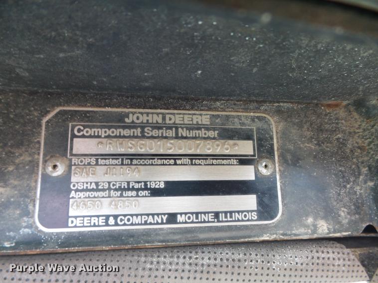 image for item DB6315 1984 John Deere 4850 MFWD tractor