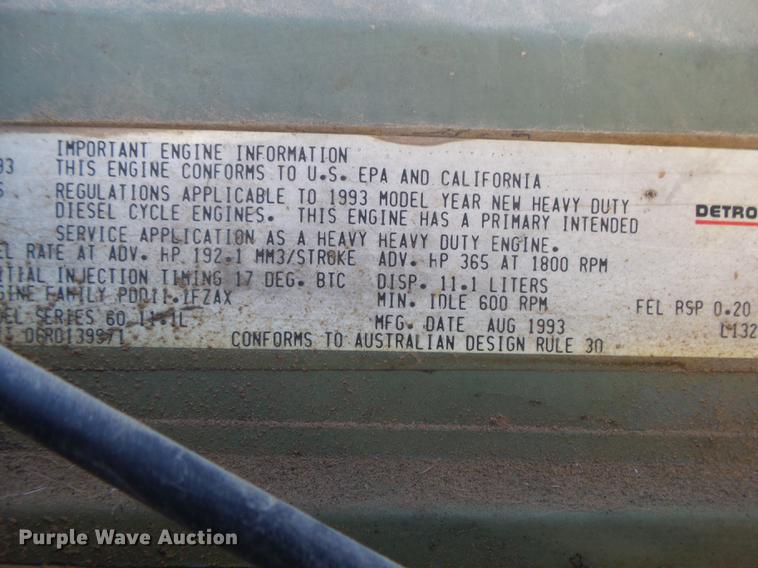 image for item DB7340 1994 International 9400 fertilizer tender truck