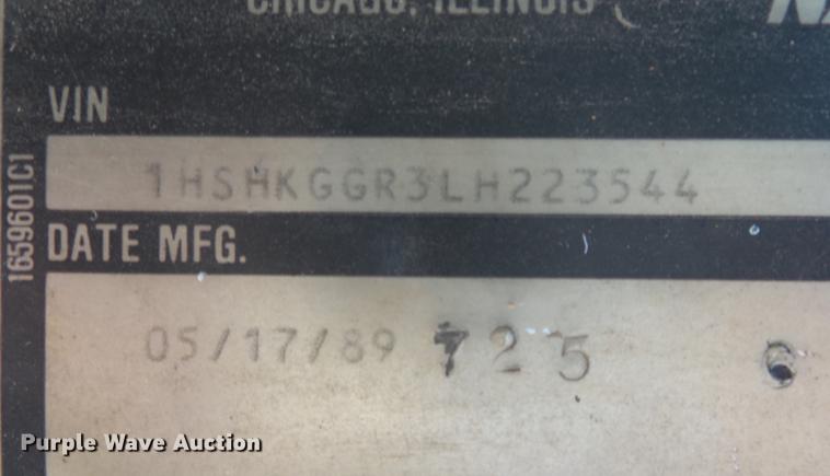 image for item DB7342 1990 International 8300 fertilizer tender truck