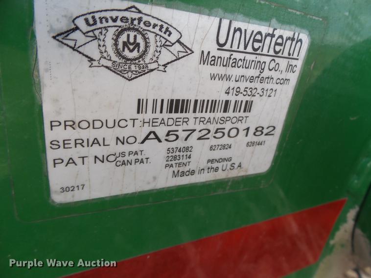 image for item DB9907 Unverferth HT25 header trailer