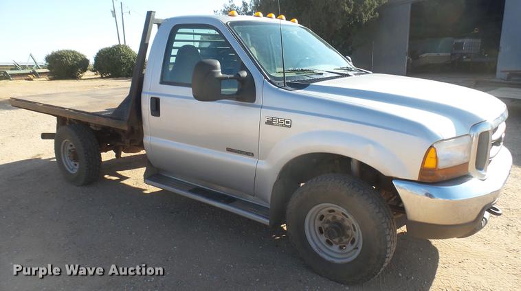 image for item DC1951 2000 Ford F350 Super Duty flatbed pickup truck