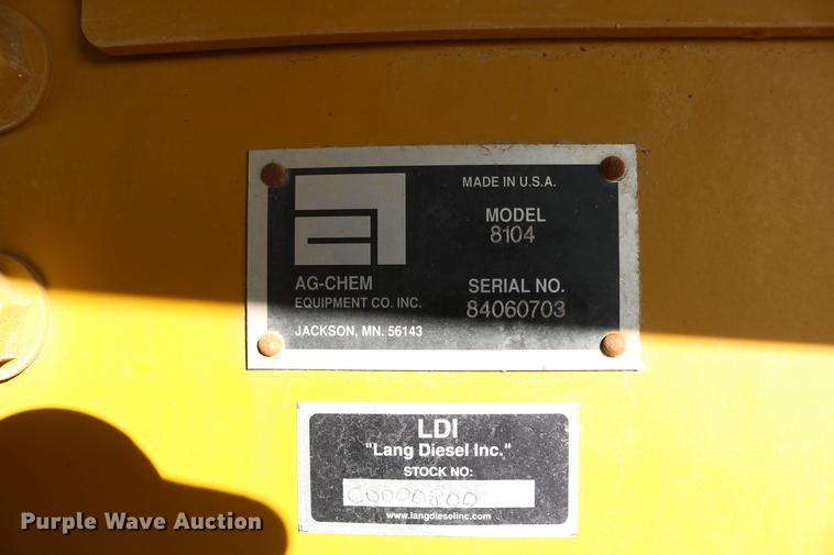 image for item DC3575 2003 Ag-Chem TerraGator 8104 self-propelled applicator