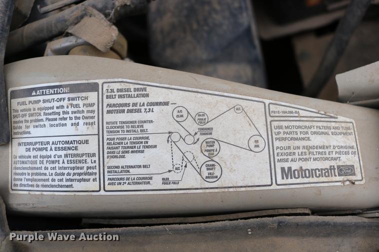 image for item DC3600 2000 Ford F350 Super Duty flatbed Crew Cab pickup truck