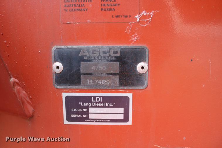 image for item DC3603 2002 AGCO Hesston 4790 square baler