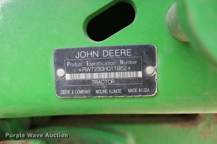 image for item DC3717 2009 John Deere 7230 Premium MFWD tractor
