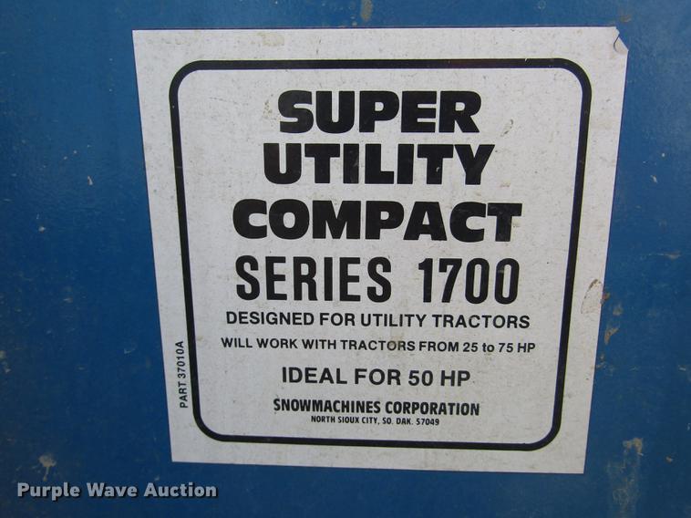 image for item DD2989 Snow Machines Corp. 1700 snow blower