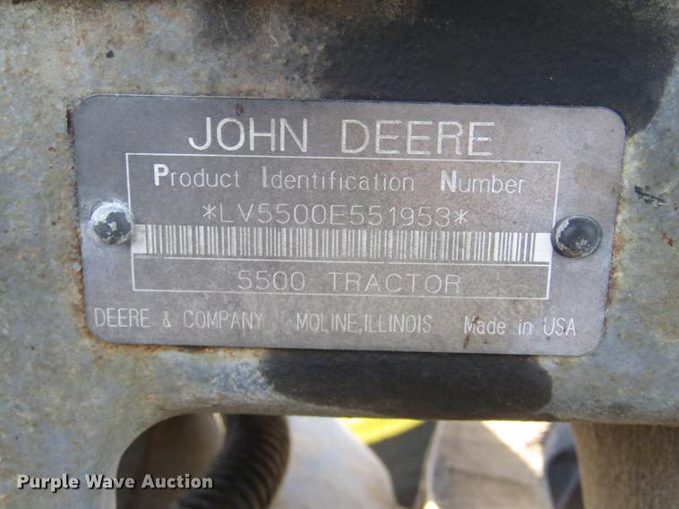 image for item DD2998 1996 John Deere 5500 MFWD tractor