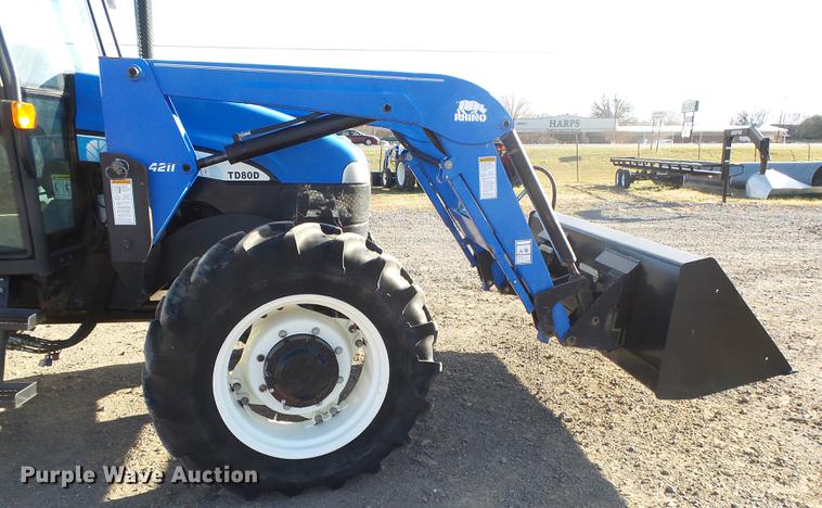 image for item DS9646 2008 New Holland TD80D MFWD tractor