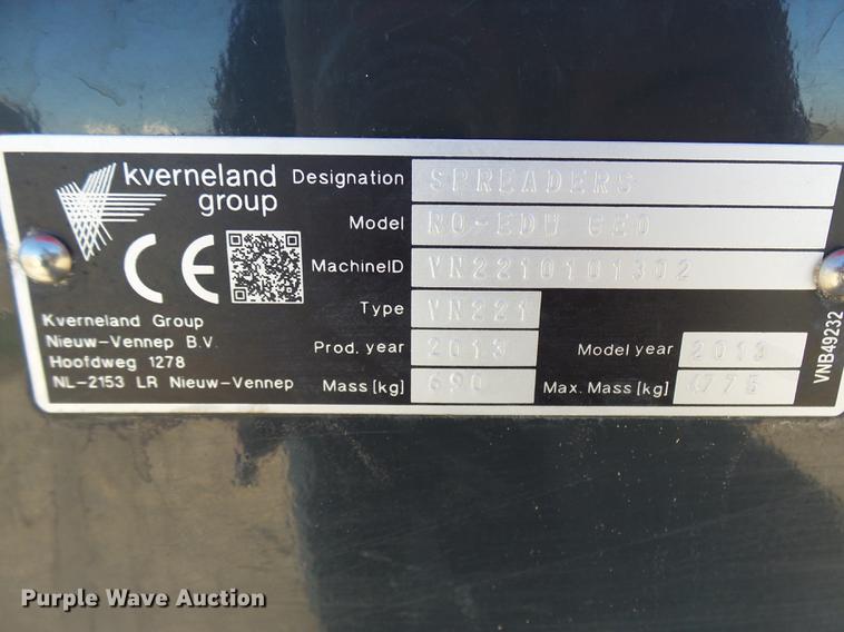 image for item DX9308 2013 Vicon RO-EDWGEO spreader