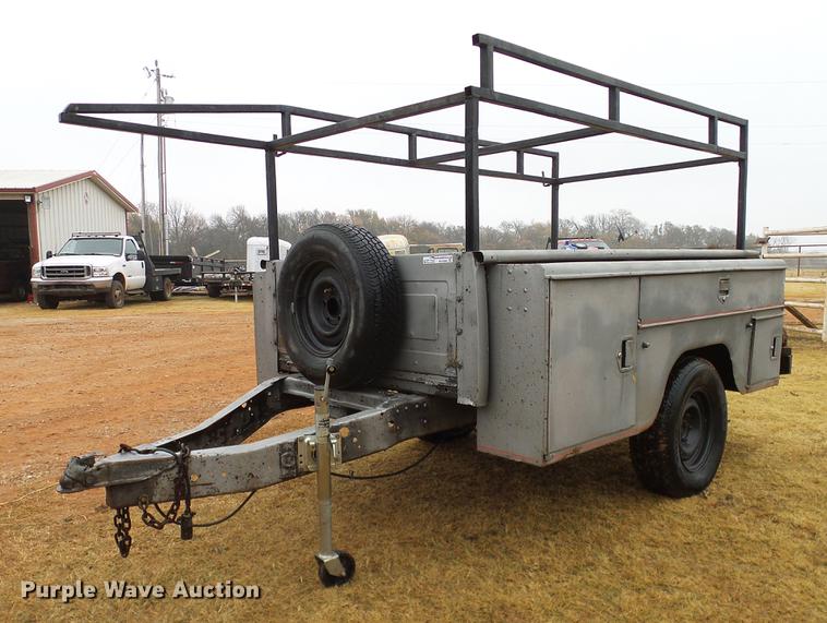 image for item AO9360 Shop built utility bed trailer