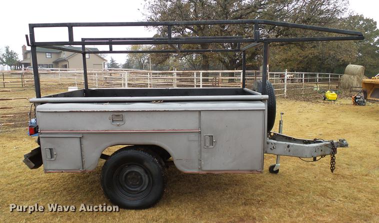 image for item AO9360 Shop built utility bed trailer