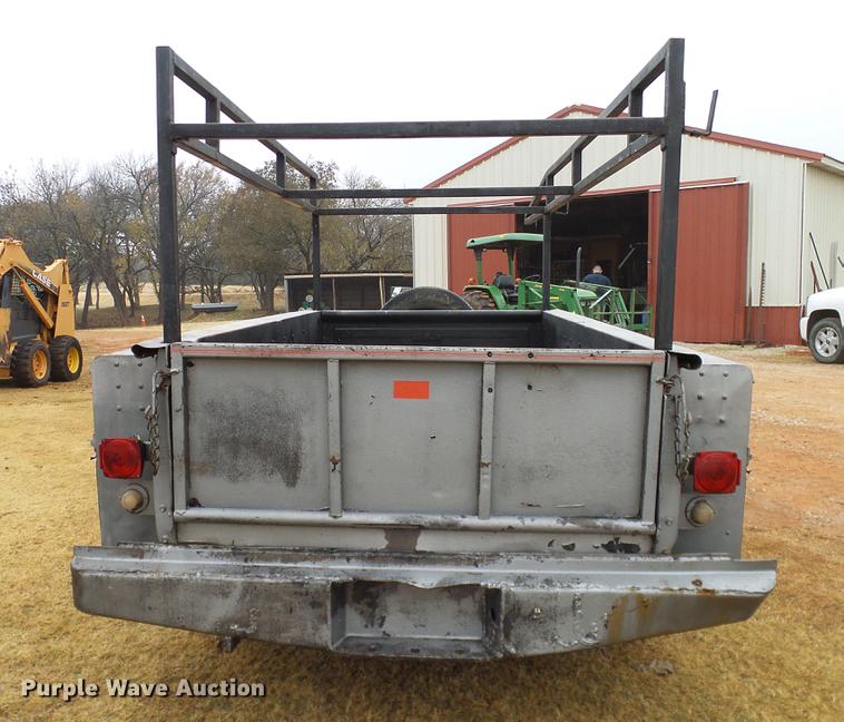 image for item AO9360 Shop built utility bed trailer