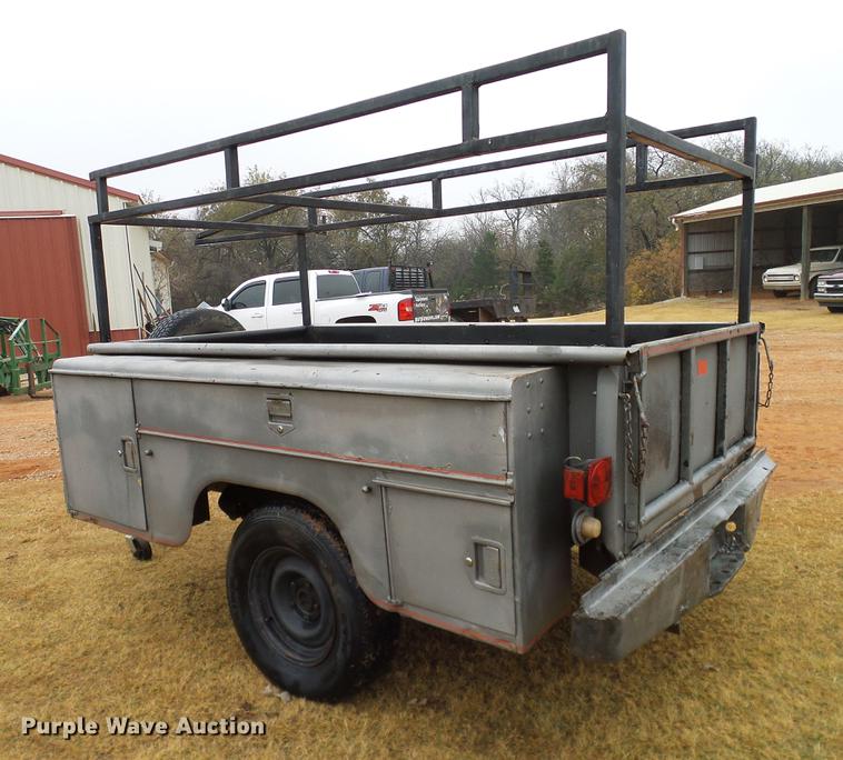 image for item AO9360 Shop built utility bed trailer