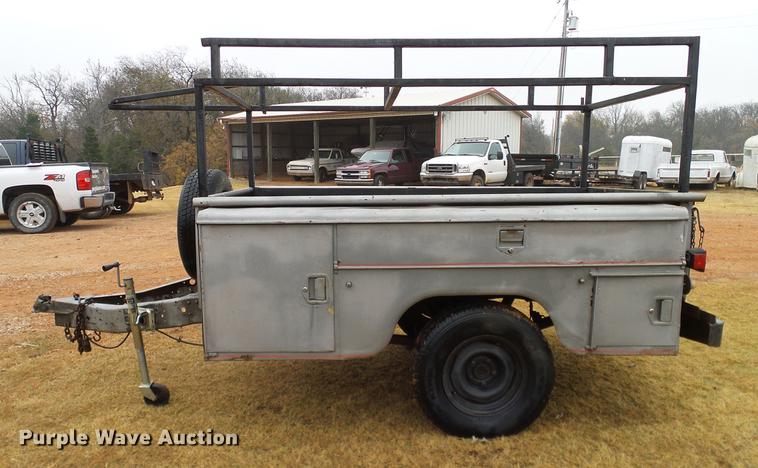 image for item AO9360 Shop built utility bed trailer