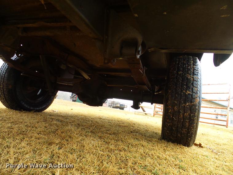 image for item AO9360 Shop built utility bed trailer