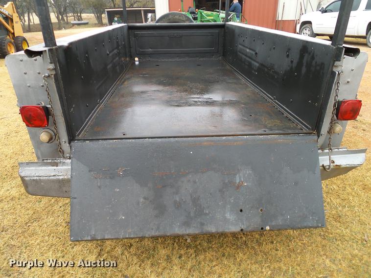 image for item AO9360 Shop built utility bed trailer
